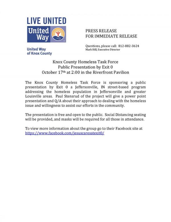 Homeless task force meeting