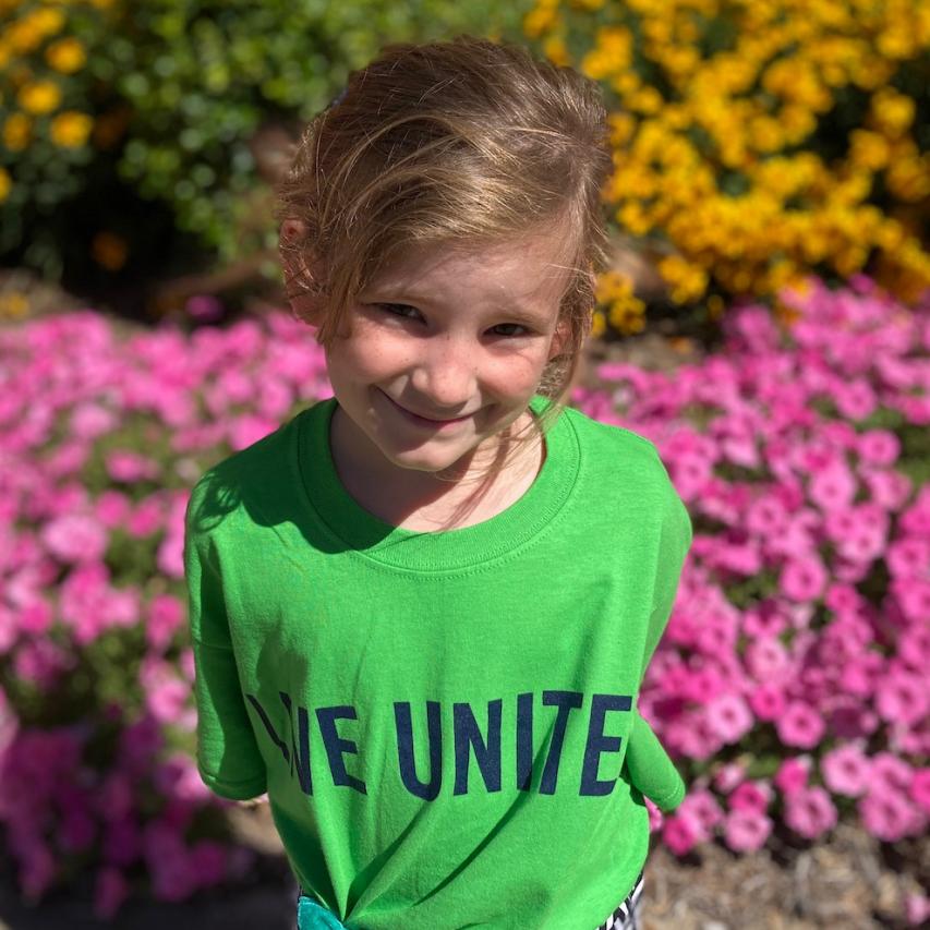 united girl flowers